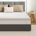 Oeko-Tex zertifizierter 5 cm hoher Memory-Schaum Topper, abnehmbare waschbare Auflage fuer Boxspringbetten und Schlafsofas 160 x 200 cm