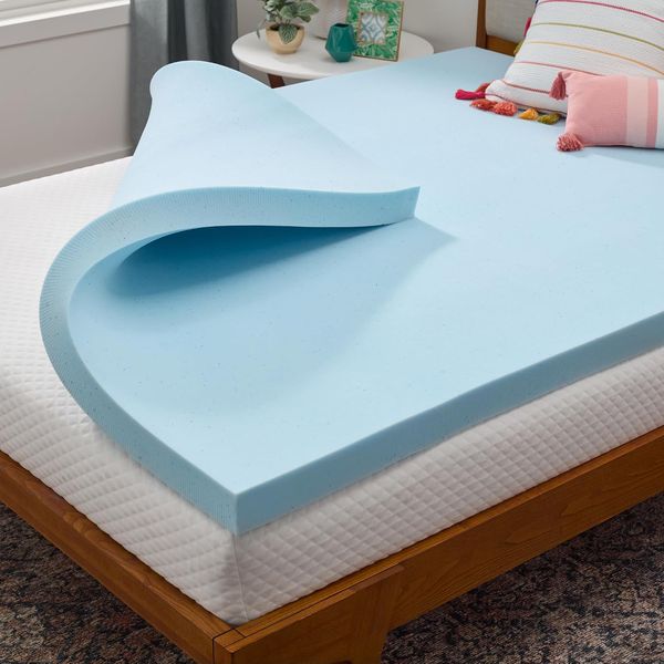 7,6 cm dicke gel-infundierte Memory-Schaum Auflage, zertifizierte komfortable XL-Matratzenauflage fuer erholsamen Schlaf