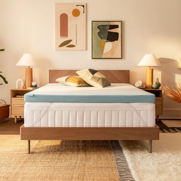 7,6 cm dicke kuehlende Premium-Matratzenauflage in Weiss, komfortable Auflage fuer King- und Queensize Betten