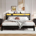 Modernes Doppelbett mit gepolstertem Kopfteil, integrierter LED-Beleuchtung und praktischer Ladestation 180 x 200 cm